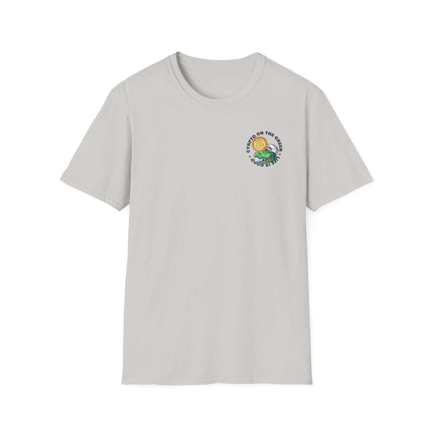 Crypto on the Green Tee | Alligator Golfer Shirt | Fun Crypto Golf Apparel T-Shirt