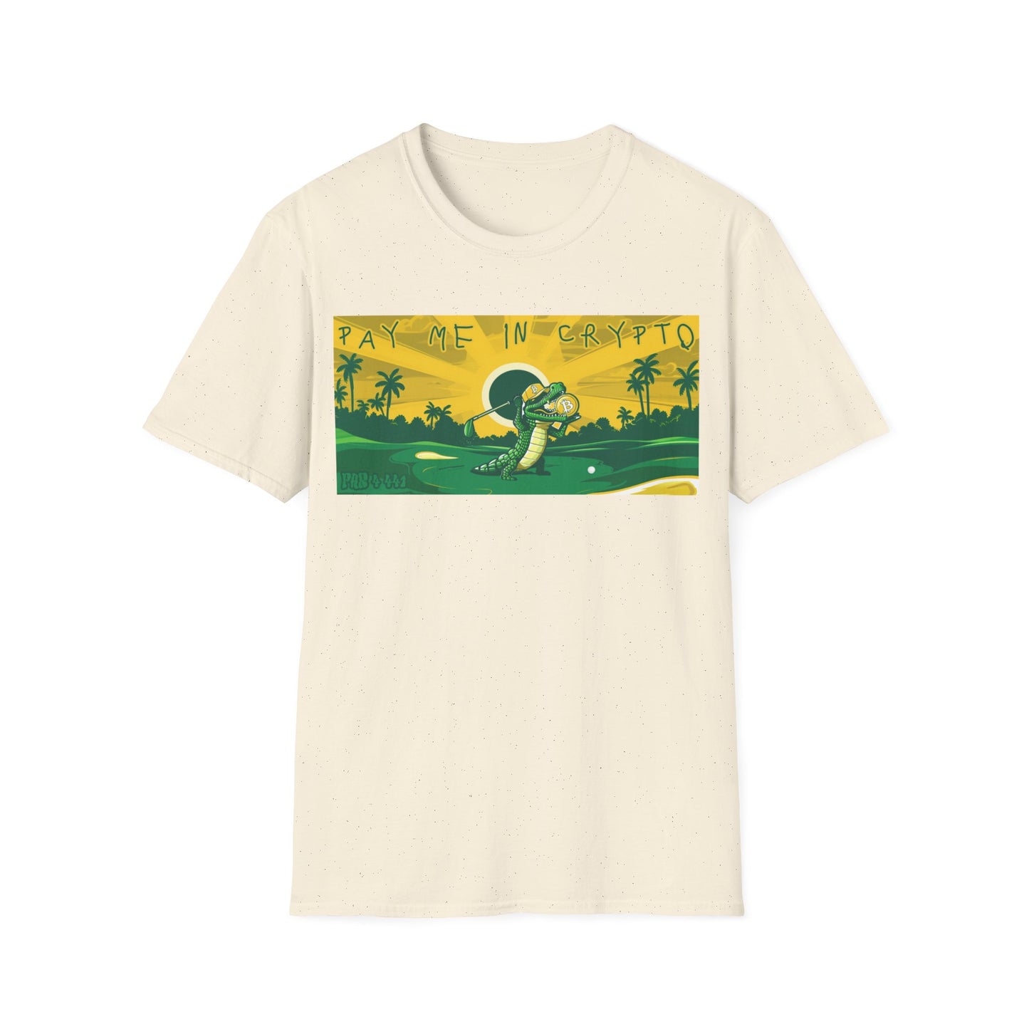 Crypto Payout Tee | Alligator Golfer T-Shirt | Cool Crypto Golf Apparel Shirt