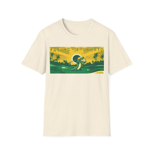 Crypto Payout Tee | Alligator Golfer T-Shirt | Cool Crypto Golf Apparel Shirt