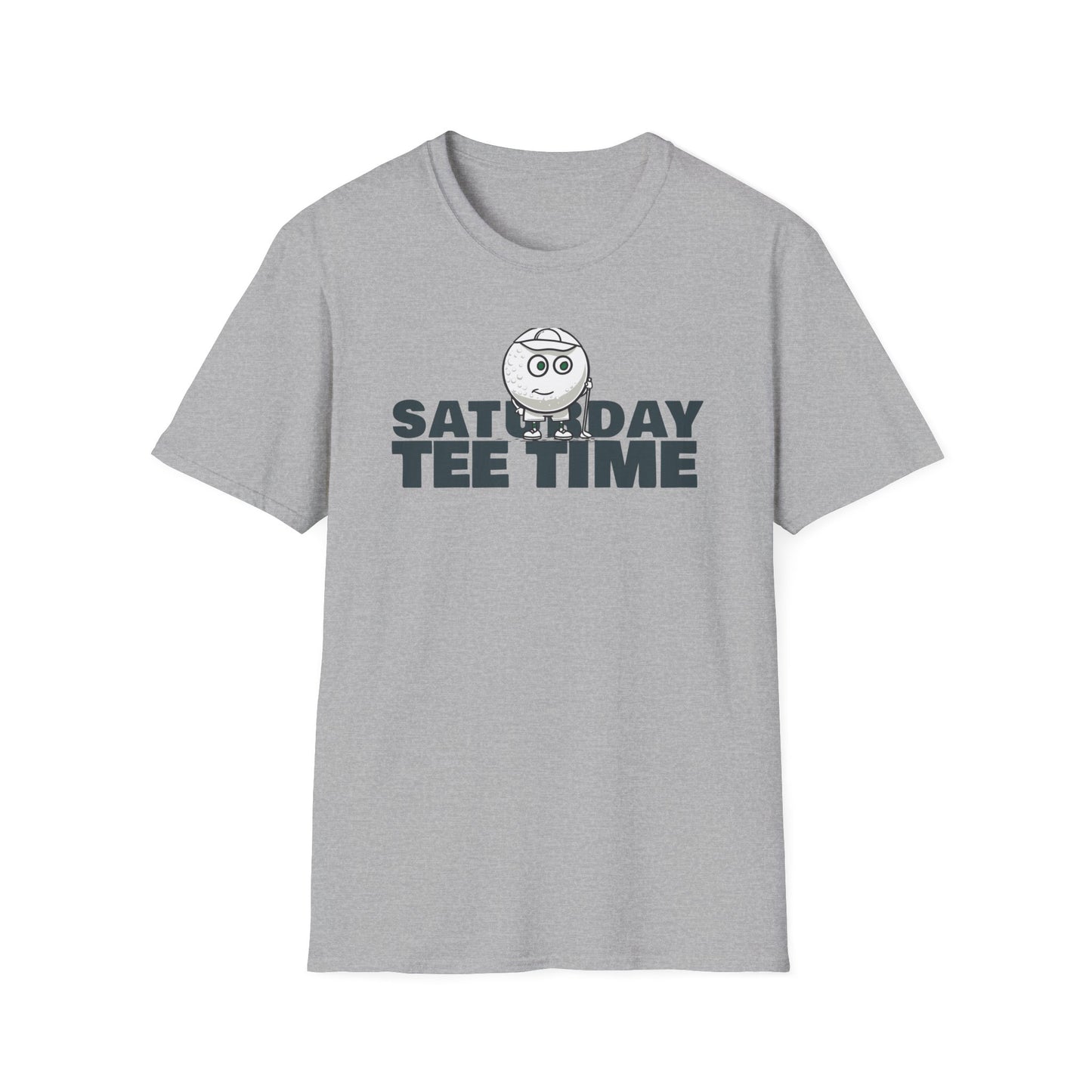 Saturday Tee Time Tee | Golf Character Club T-Shirt | Weekend Golfer Gear Shirt